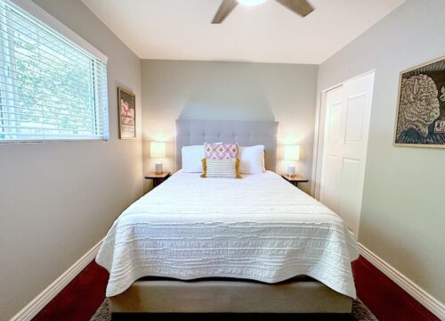 Enjoy restful sleep with premium bedding and a peaceful atmosphere.